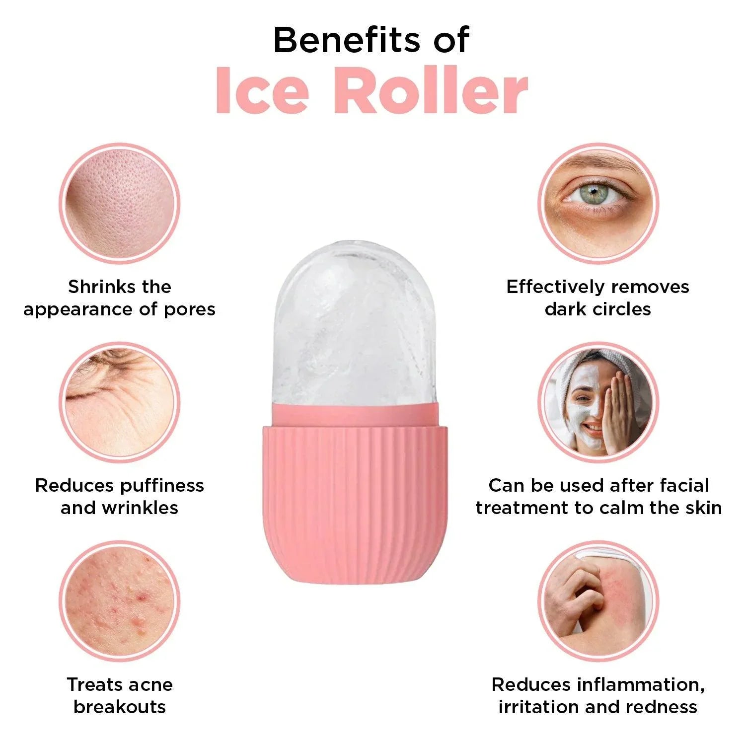 Silicone Ice Face Roller